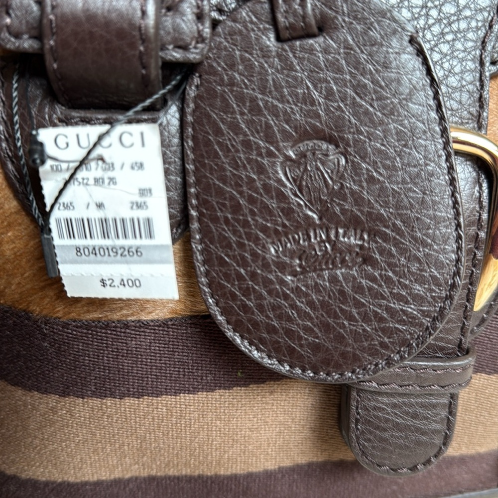 Elegant Brown Leather Men's Bag - Picture 3 of 13